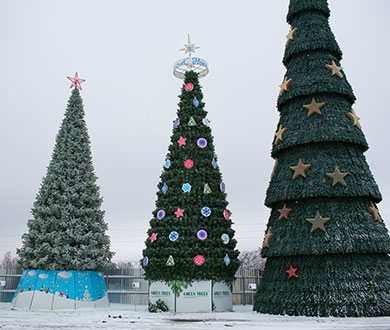 Каркасные ёлки в Астрахани